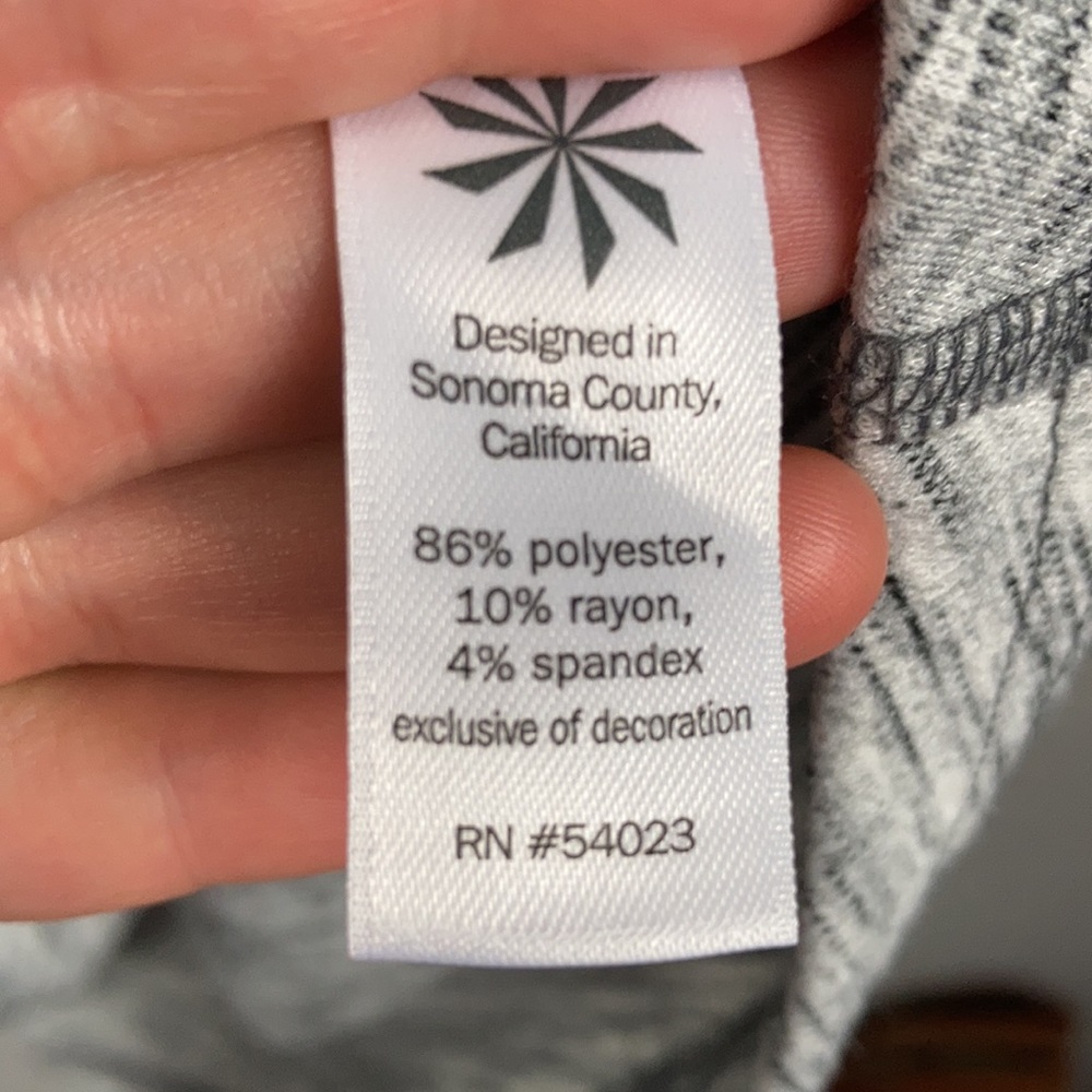 Athleta Marled Heather Grey Short Sleeve Pullover Active Wear Dress Size… - Picture 9 of 13